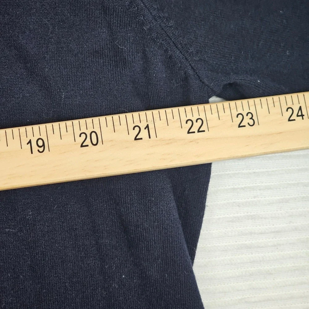 Scotch‎ & Soda Amsterdam Mens XXL Navy Blue Long Sleeve Polo Knit Sweater